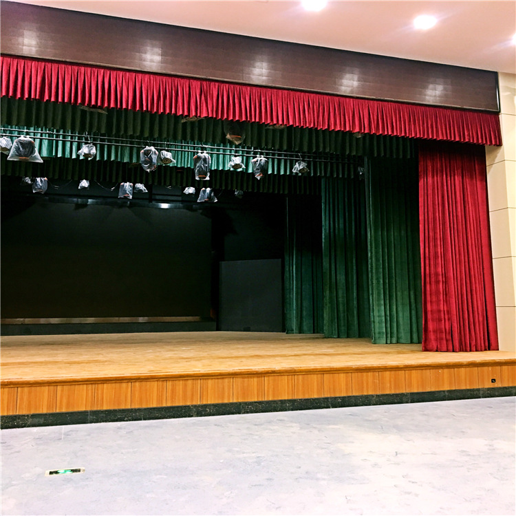 厂家批发上门测量礼堂剧场会议厅舞台开合幕成品幕布多颜色选择