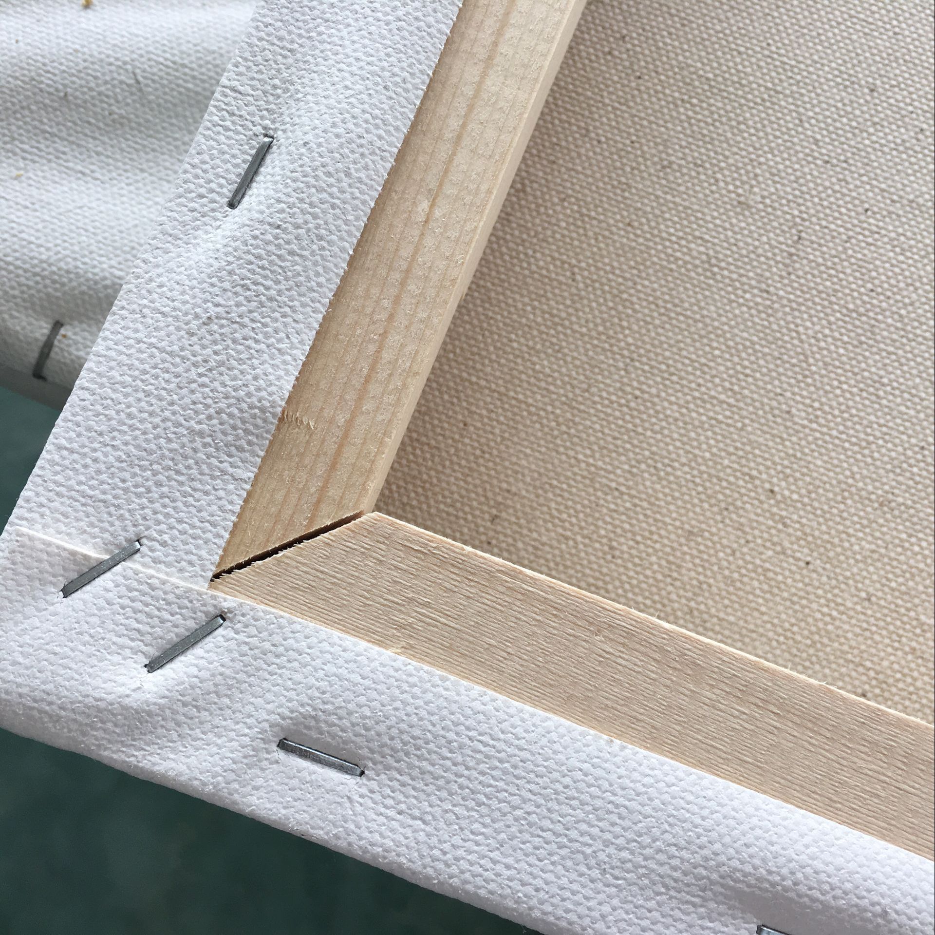 鸿轩画材亚麻混纺油画框帆布框30*100加厚中纹松木风景写生