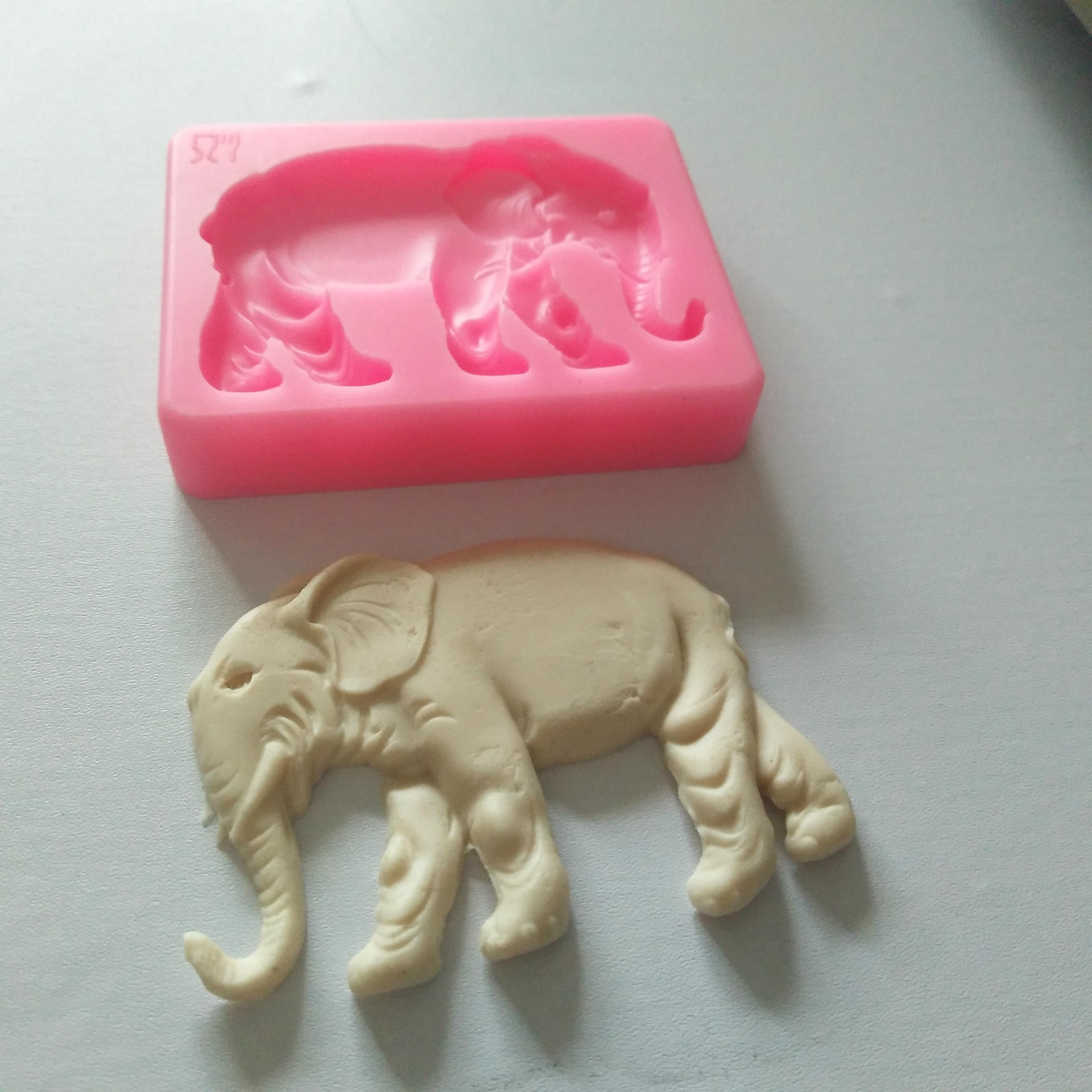 大象造型 diy烘焙工具 巧克力液态硅胶模具 蛋糕装饰翻糖模具