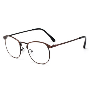 长方形金属中小框平光眼镜框 男女款复古黑框文艺范眼镜架9560
