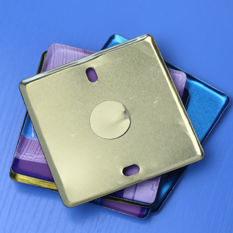 厂家直销金属方形圆形八角接线盒盖板 优质镀锌86型暗装铁盒盖子