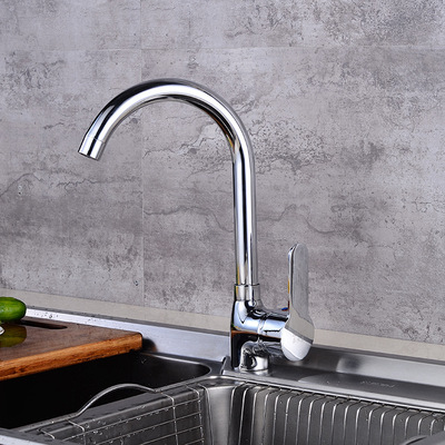 众迈厂家直销厨房冷热水龙头 360度旋转铜体水槽菜盆龙头批发