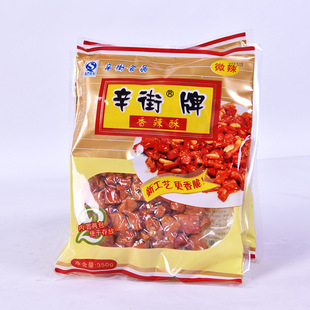 批发零售辛街香辣酥 袋装350克休闲食品炸香脆辣椒圈即食产品