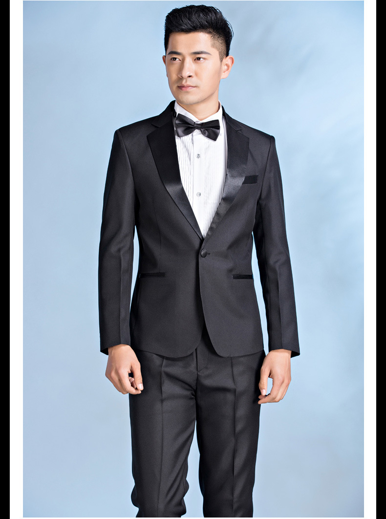 2020新款歌手司仪表演舞台合唱男士演出修身礼服西服套装现货批发