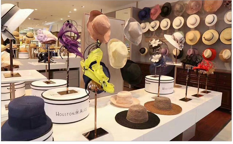 金属黑色帽架子帽托 服装店配饰店帽子展示架 帽子陈列货架批发