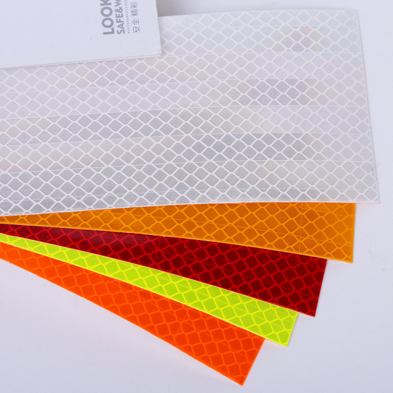 厂家广告级反光贴 刻字广告膜 背胶晶彩格 3100反光膜 喷绘反光膜