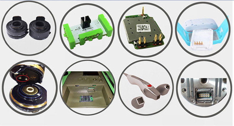 供应pogopin高频通讯平板9pin连接器25排针顶针连接器弹簧顶针