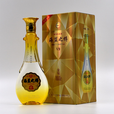 江苏洋河镇低价白酒批发海蓝之樽金钻 浓香型42度 500ml*6