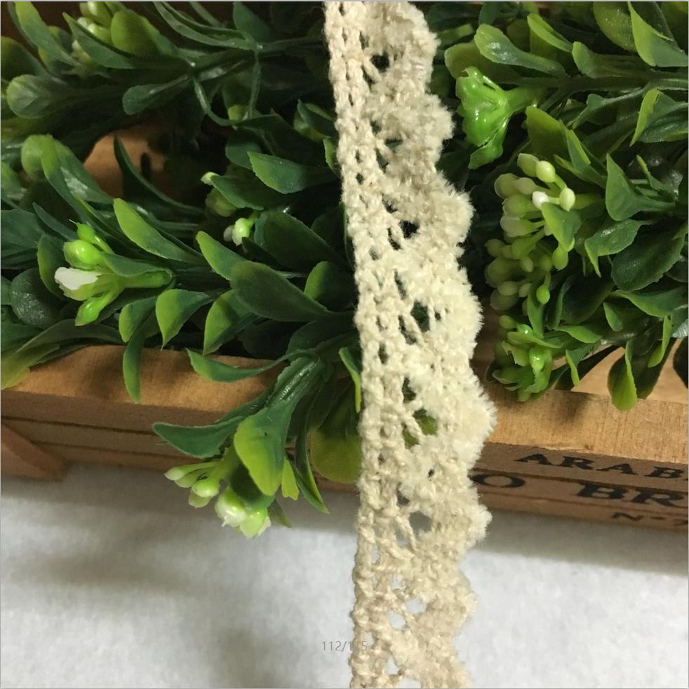 经典单边加毛大狗牙1.5cm棉线花边 蕾丝 水溶 服装辅料