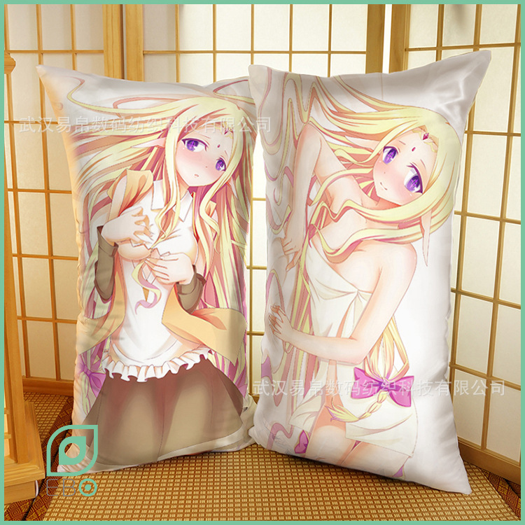 尼尔巴连动漫游戏周边游戏人生半身靠垫抱枕订制礼物厂家批发外贸