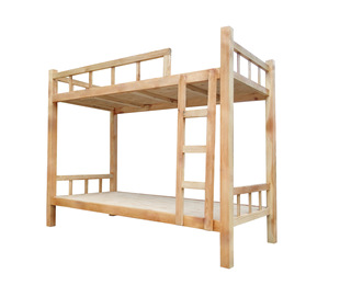 广州批发实木上下铺学生双层床 学生木质高低床 员工宿舍松木床