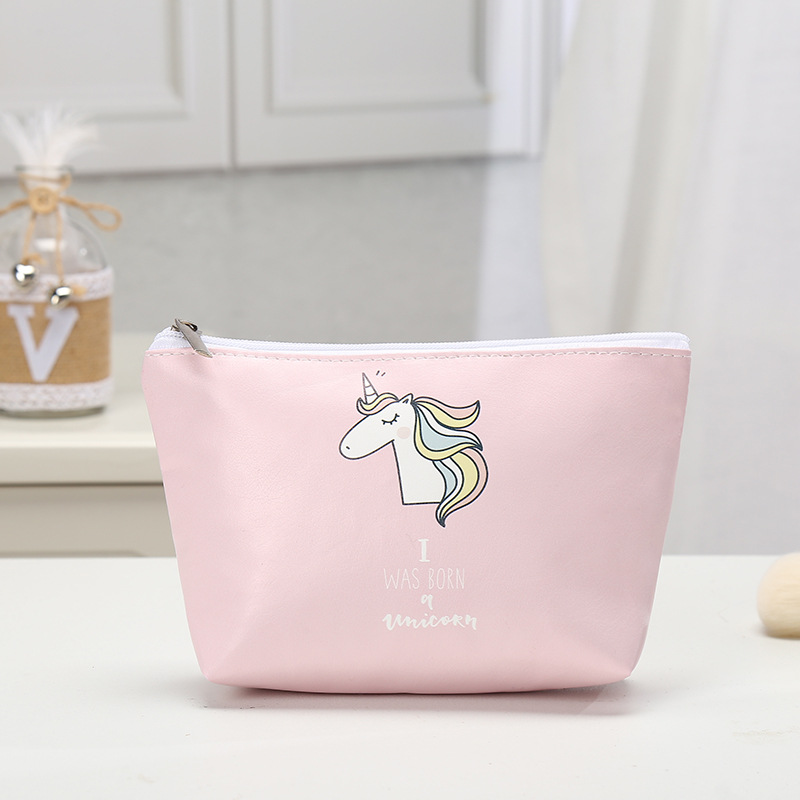 Korean Unicorn Square Cosmetic Bag Xiao Qiao Shou Take Travel Bag Daily Toiletry Bag Factory Wholesale Direct Sales