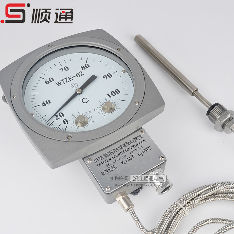 压力式油面温度计wtzk02变压器油面温度控制器温控仪wtzk03