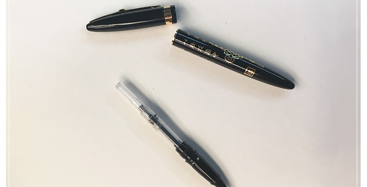 罗氏钢笔790金属铱金钢笔 中国结金色镶钻钢笔 商务办公签字笔