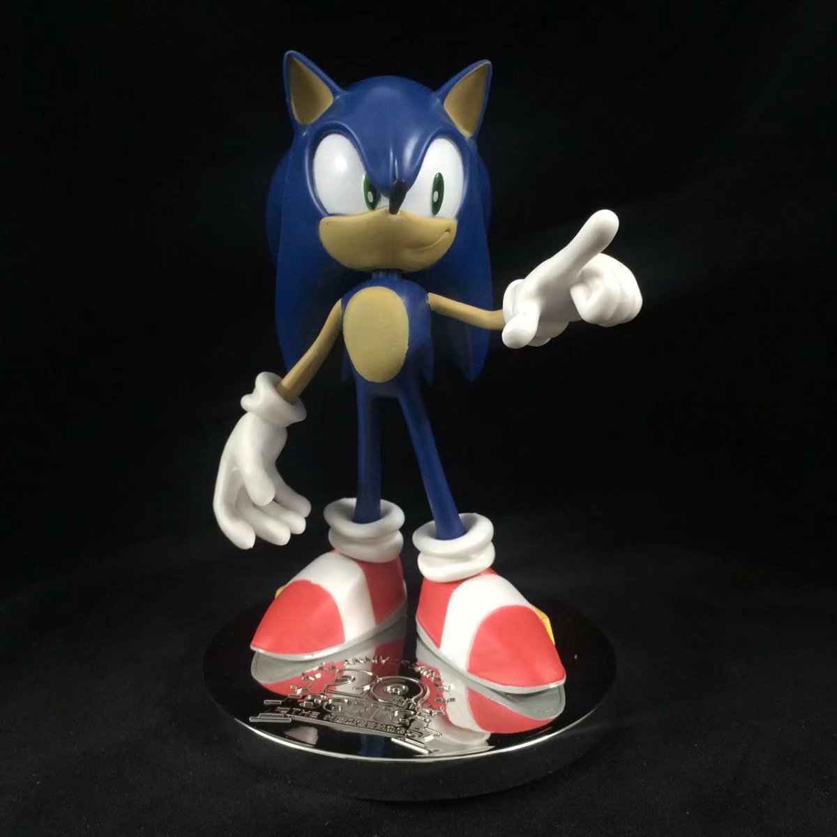 刺猬索尼克 超音鼠20周年 纪念版 超音速小子 盒装手办