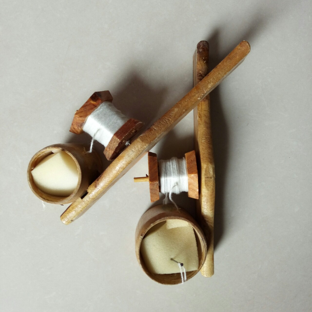 厂家直销打线墨斗木工手动墨斗竹子带线手摇式木头墨斗弹线器