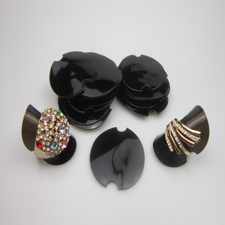 戒指展示架塑料珠宝首饰展示架饰品陈列道具戒指收纳片100个一包