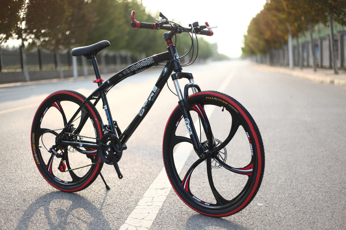 厂家直销曼爵弯梁一体轮山地车变速脚踏公路自行车 可定制