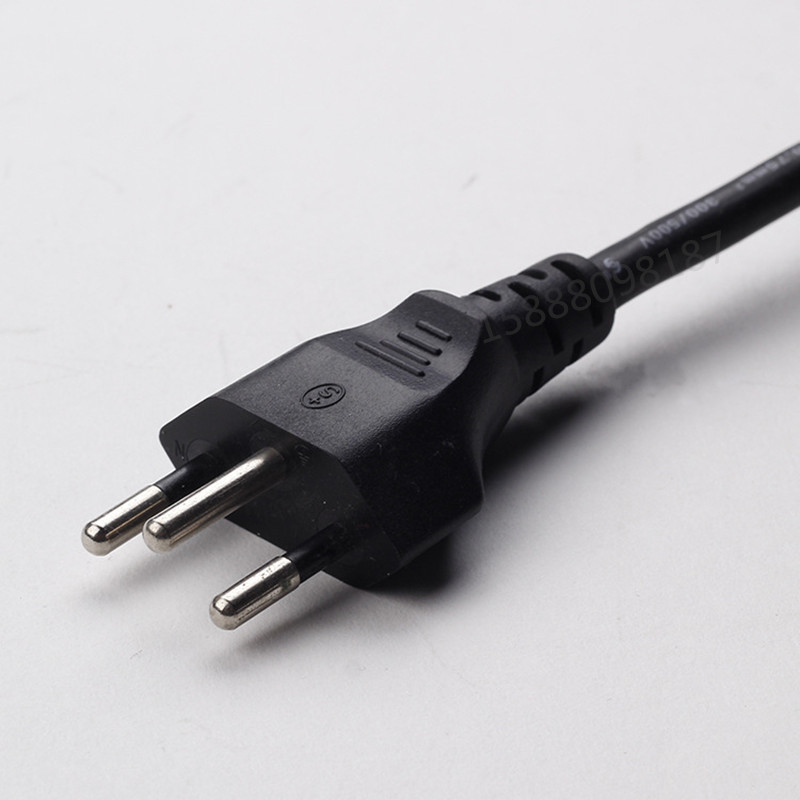 供应瑞士电源插头线c13品字尾电源线3*0.75平方瑞士电源线