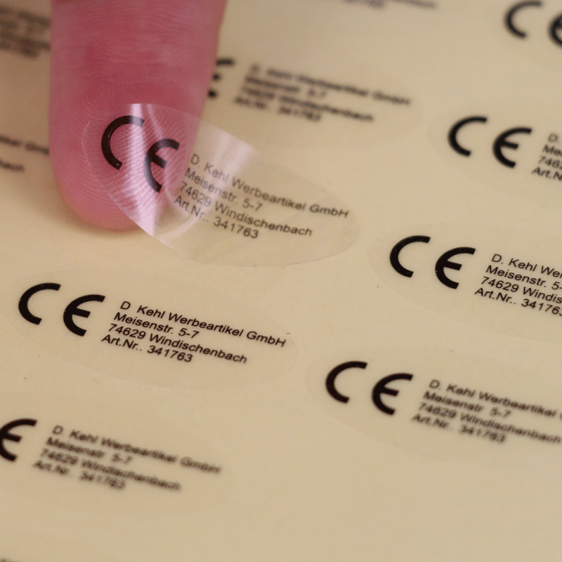 现货4丝封口贴透明不干胶印刷圆形封口贴空白封