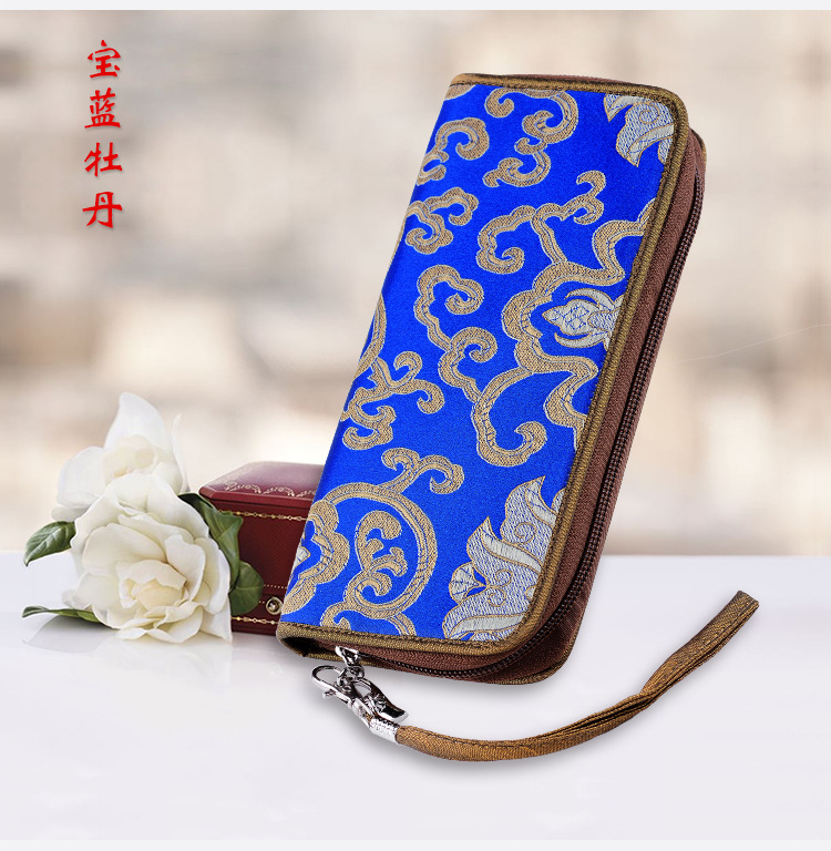南京云锦钱包中国风特色礼品送老外生日小礼物送女士特色手工艺品