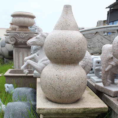 风水石雕葫芦 广州佛山东莞深圳珠海中山韶关招财旺运石头葫芦