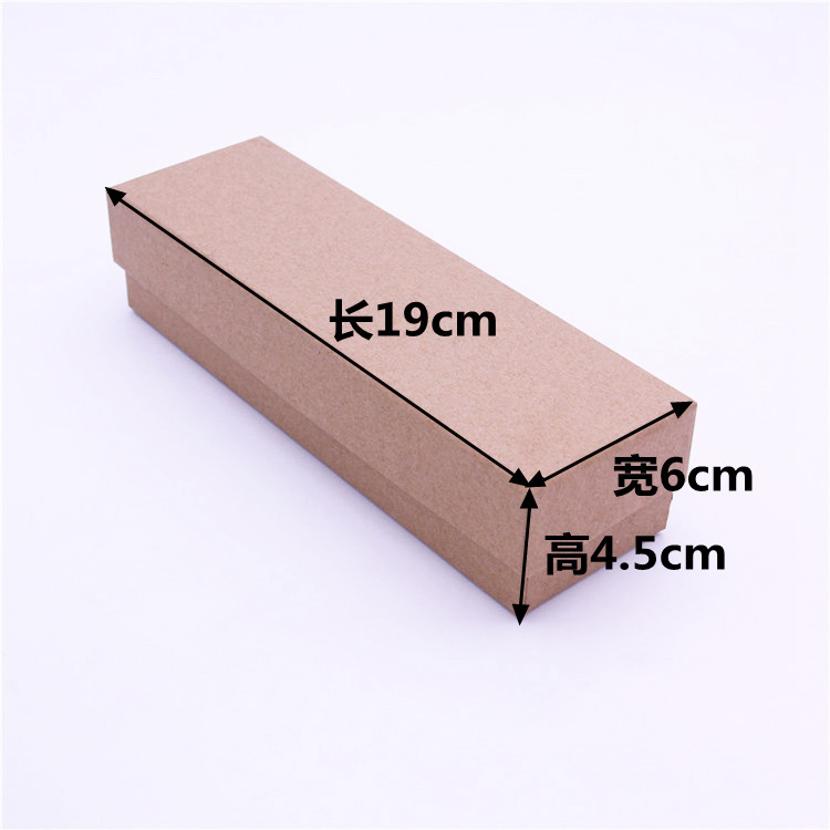 Factory Direct Supply Tiandigai Hairpin Box Kraft Paper Packing Box Universal Car Hanging Box Rectangular Gift Box