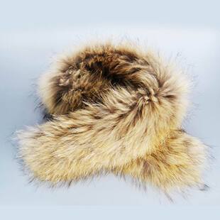 自然色 仿兔毛领子 霜色 白色假毛领 儿童 高档假毛领 仿毛领