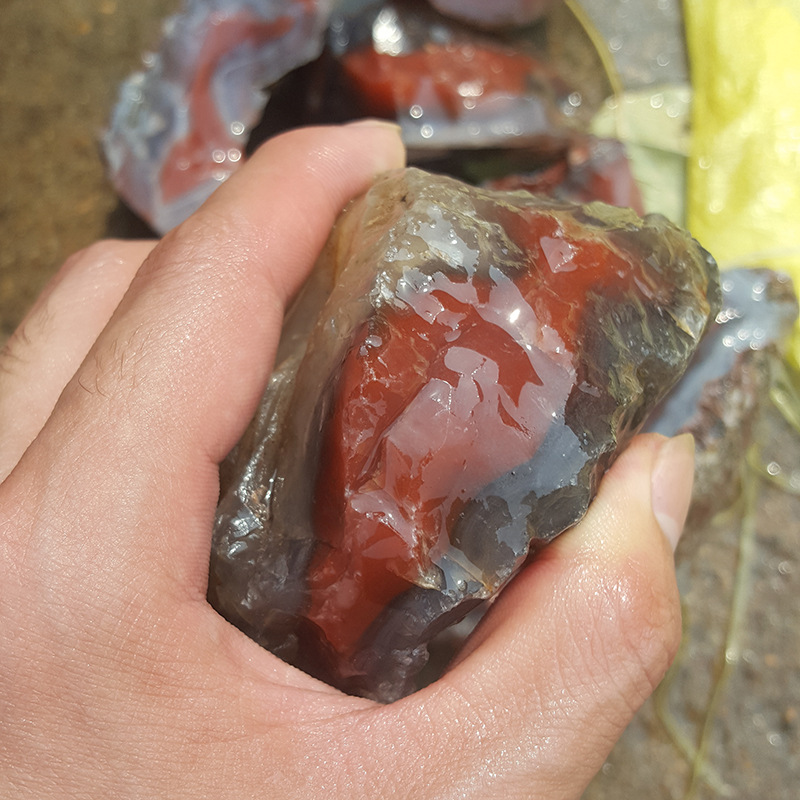 非洲莫桑比克南红玛瑙原石毛料