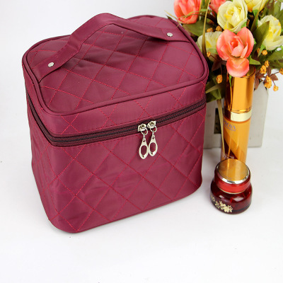 工厂厂家上新时尚手提女士纯色化妆包大容量可折叠女包差旅物件收