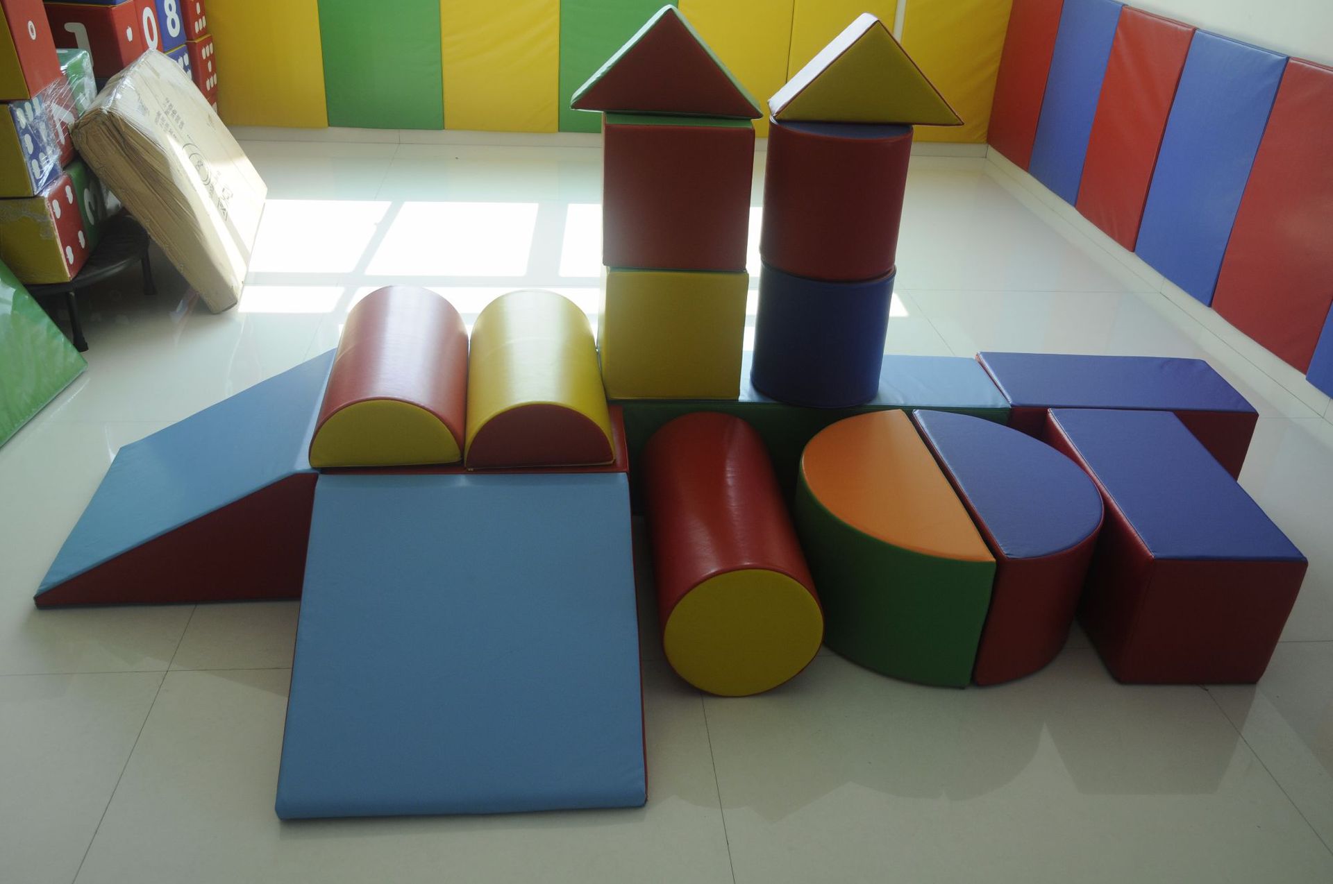 沃美软体积木多功能运动组合 儿童游戏设施 软体建筑构造大型积木