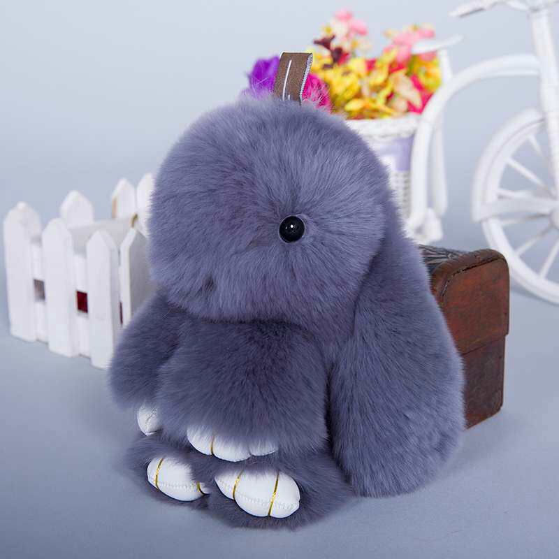 【我要上头条】 - 厂家直销獭兔挂件 装死兔 兔毛球等产品