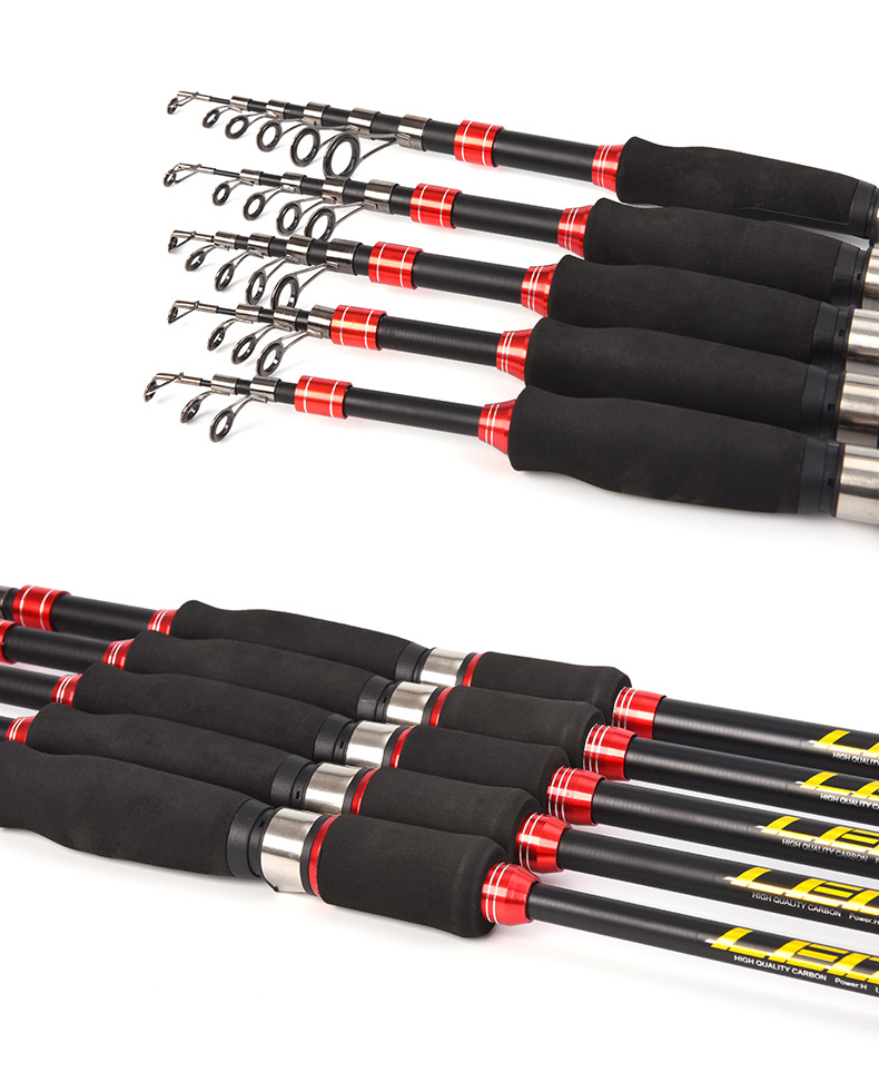 27772 leo/乐欧【收缩路亚竿】便携短节伸缩海钓鱼竿渔具批发出口