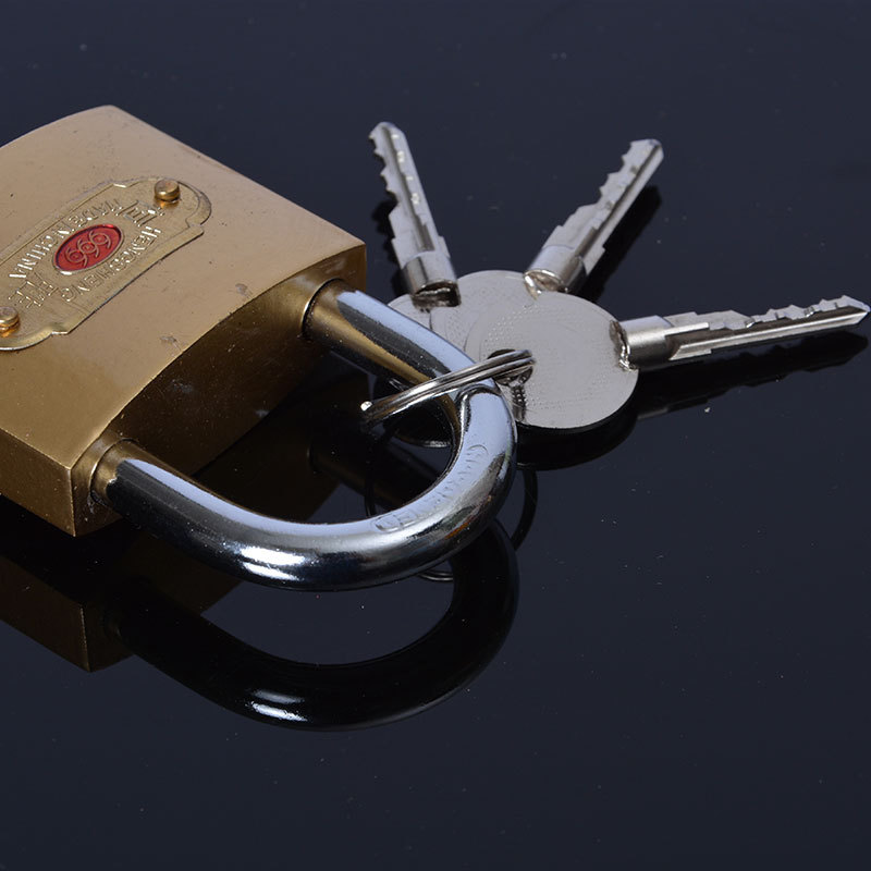 恒胜十字挂锁 自动弹簧锁 铁门宿舍大门锁 仓库挂锁 家用挂锁