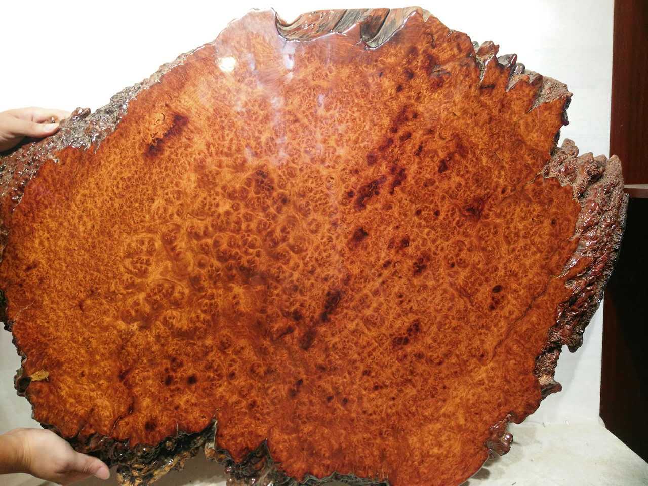 大果紫檀树瘤缅甸花梨树瘤瘿木树瘤整块无拼接随形实木茶盘台大板