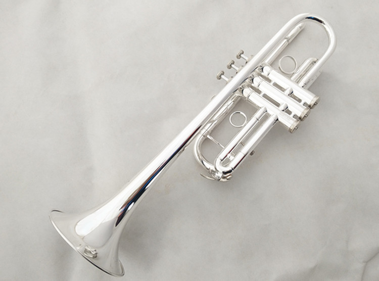 热卖哈麦伦铜管乐器c调小号镀银吹奏省力学生初学考级专业乐队