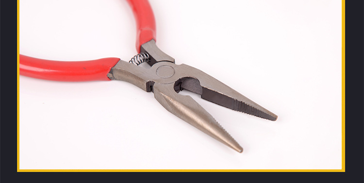 老虎钳厂家直销钢丝钳迷你4.5寸尖嘴钳沾塑柄斜嘴钳批发