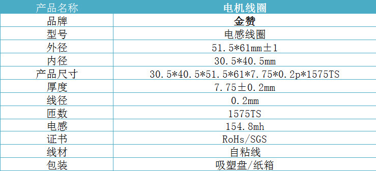 东莞金赞厂家直销电机线圈-自粘空心电感线圈-扁平线圈可接受定做