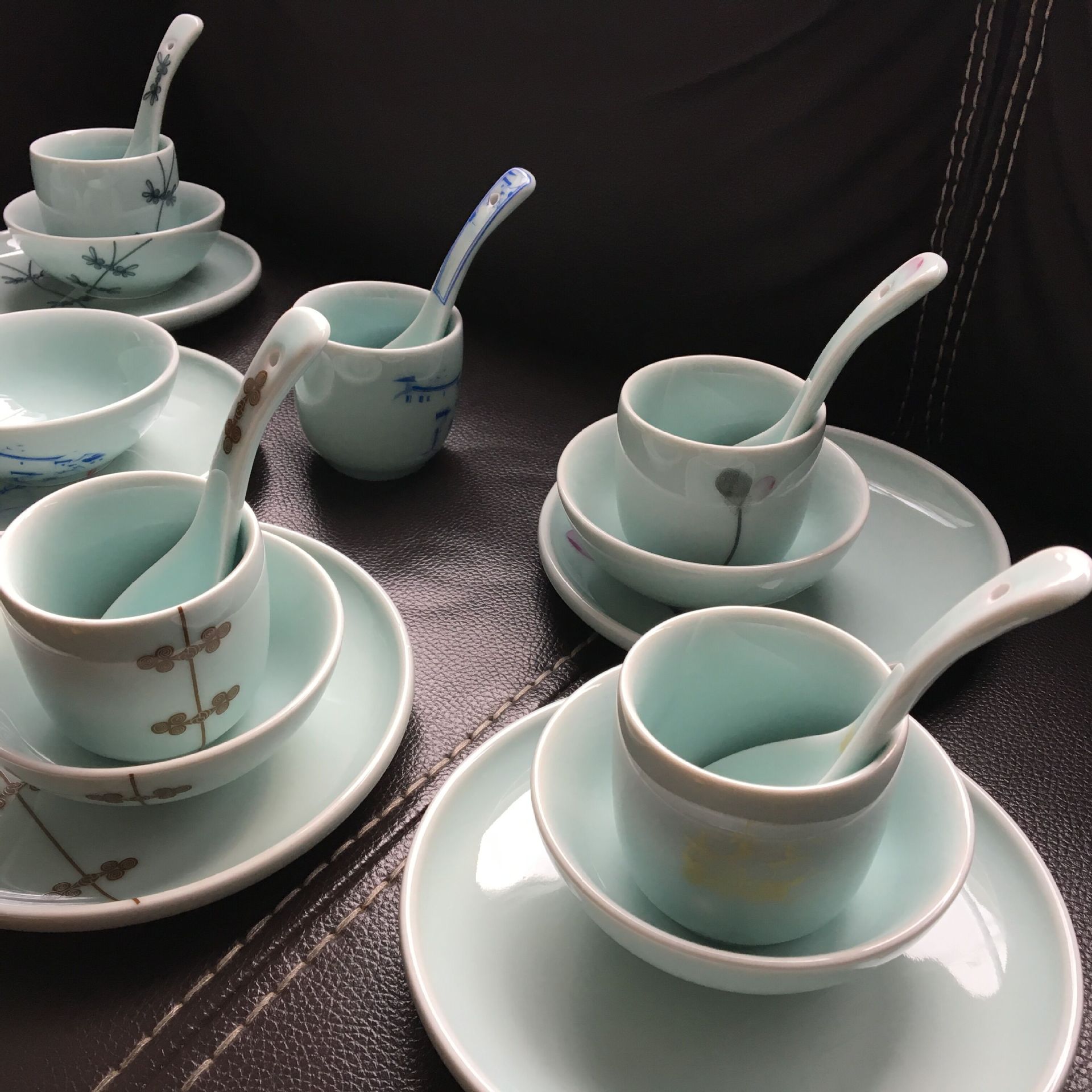 新中式陶瓷餐具 陶瓷碗 陶瓷碟 特色陶瓷餐具 龙釉瓷摆台餐具新品