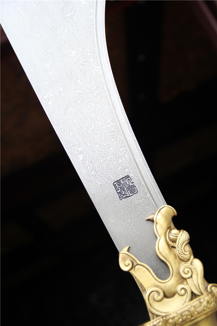 春秋大刀 龙泉沈广隆剑铺 龙泉宝剑龙泉刀剑龙泉宝刀传统刀未开刃-阿