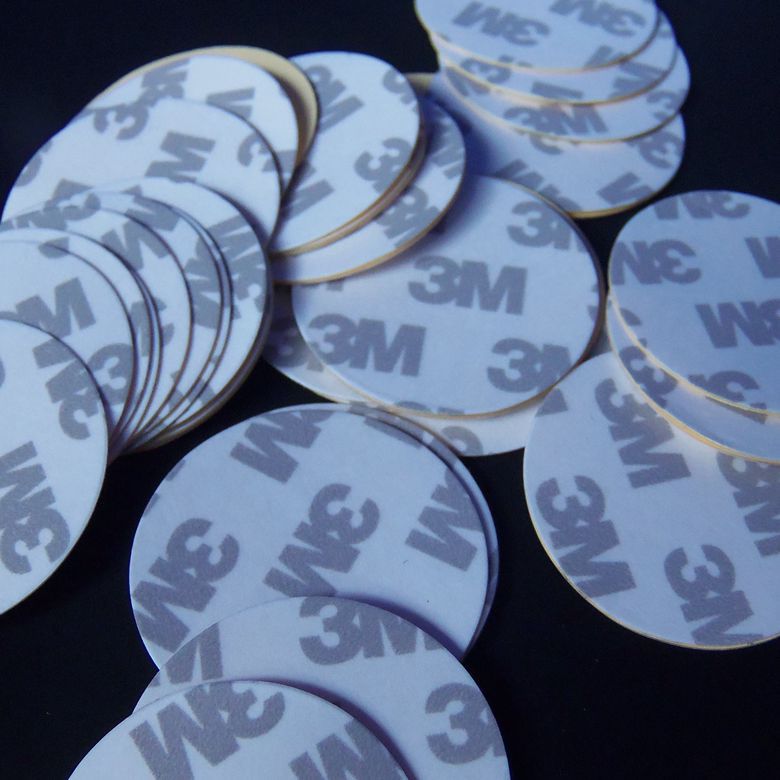 37圆形不干胶diy超黏超薄半透明手工3m亚克力双面胶带强力粘胶
