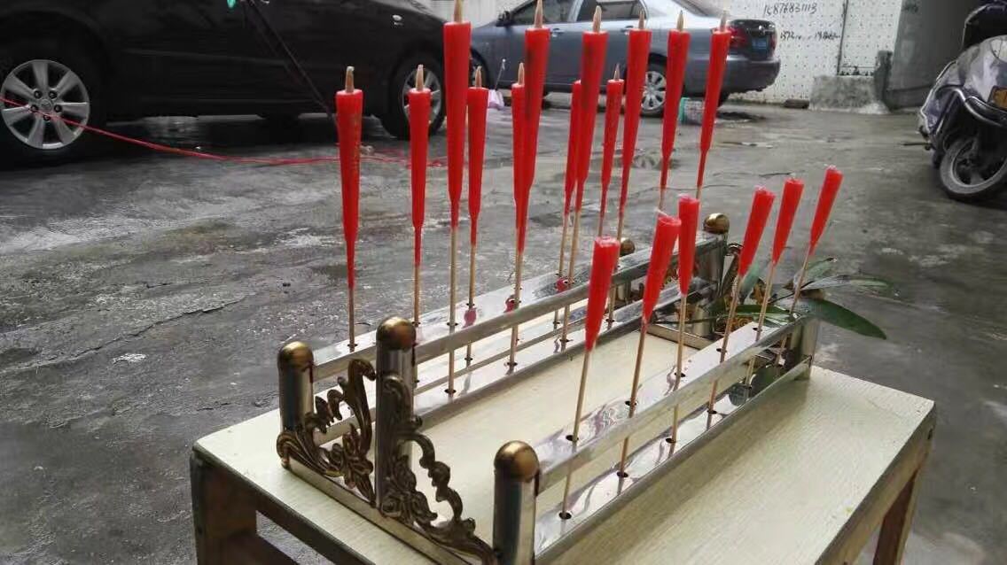 不锈钢烛台插蜡烛寺庙供佛祭拜蜡烛座蜡烛台潮汕宗教用品庙里老爷