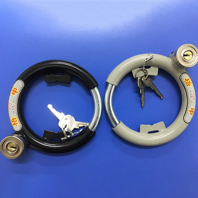 28型齿轮大钢管锁自行车锁蟹钳锁齿轮锁马蹄钢管锁车轮保险锁