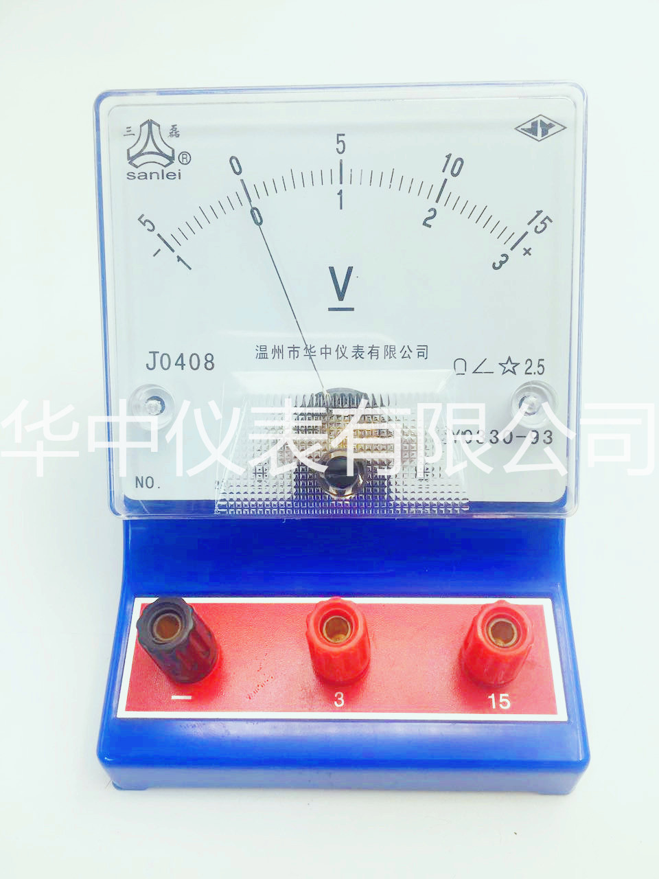 jo408学生表直流电压表 初中物理实验仪器 厂家供应 蓝色红底