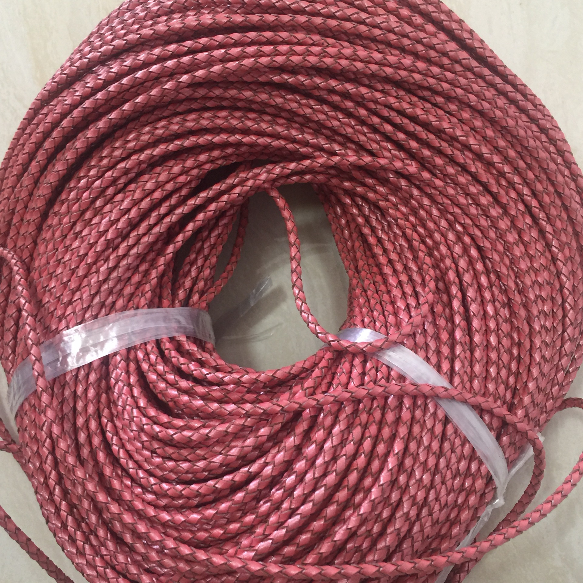 清仓处理 彩色牛皮绳,首饰线绳,皮绳项链,编织牛皮绳,硬金手皮绳