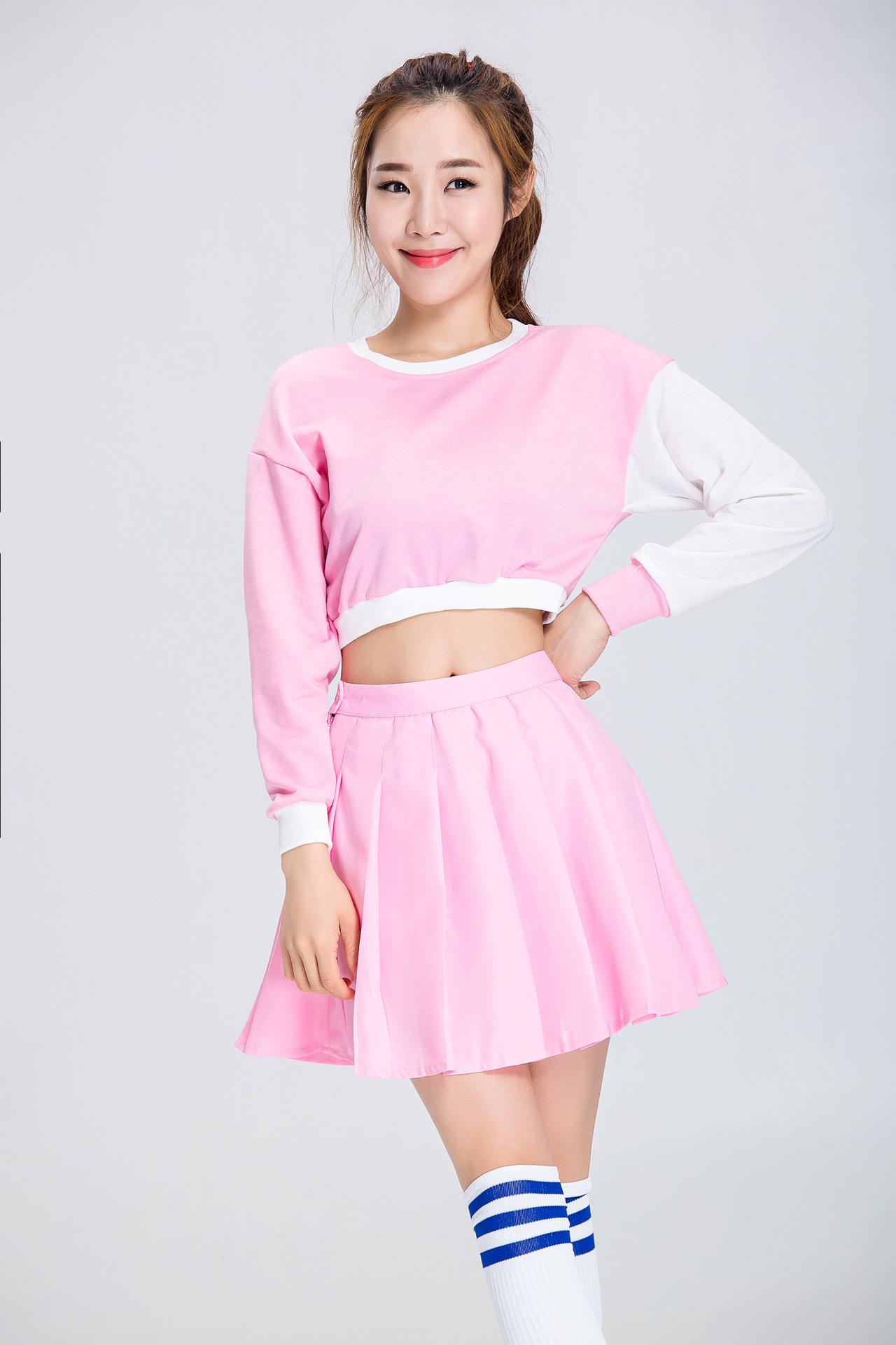 啦啦操服装啦啦队服装足球宝贝拉拉队服女套装少女时代表演演出服