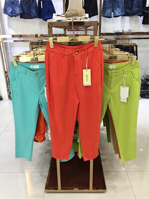 秋奕品牌麻棉休闲裤萝卜裤清凉天丝麻棉