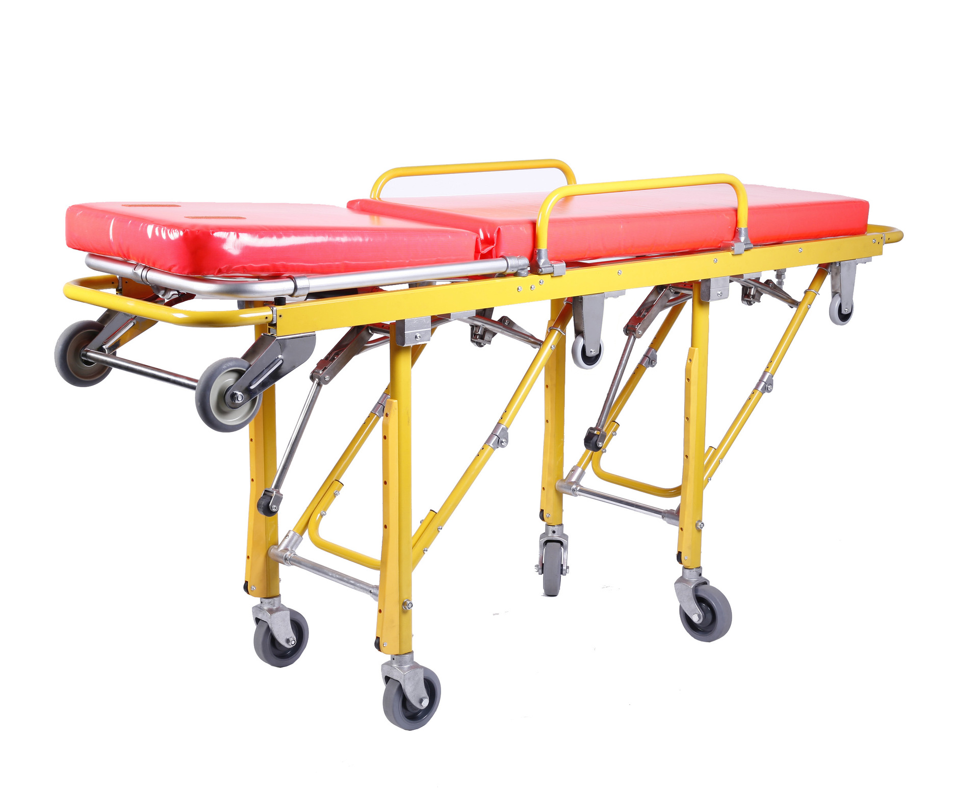 救护车担架折叠入椅子 转移患者