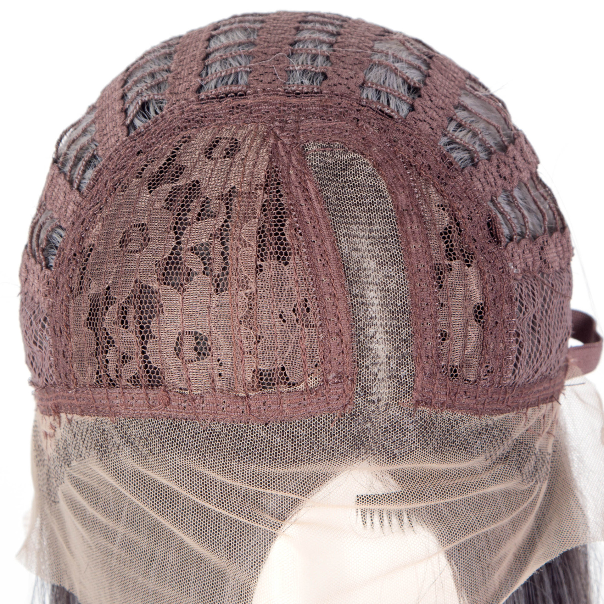 欧美渐变色半手钩前蕾丝 阻燃化纤高温丝假发 黑色发根 可定制