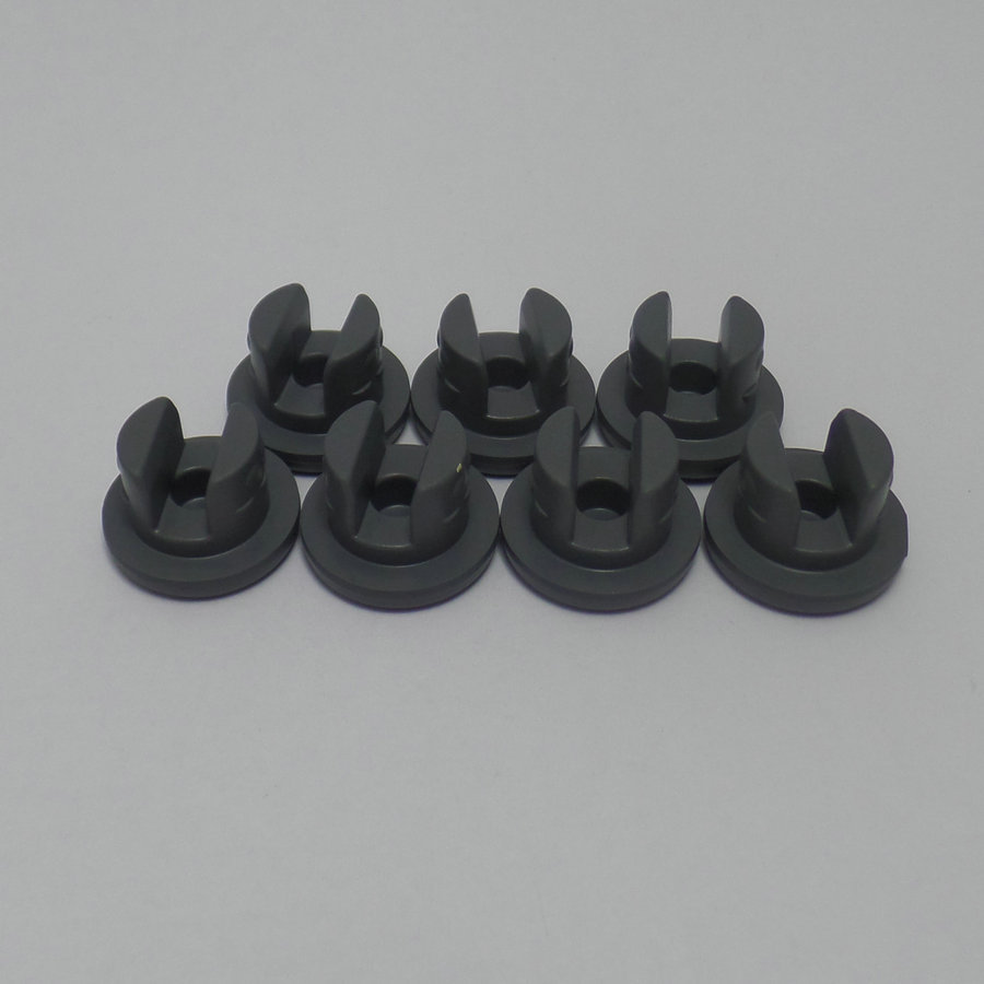 现货供应西林瓶 精华素瓶专用丁基胶塞 灰色胶塞20#分叉胶塞